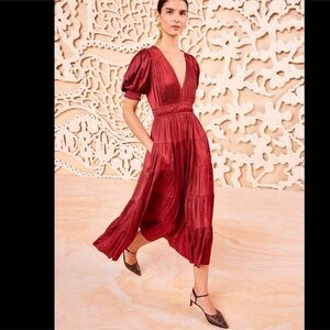 ULLA JOHNSON Mirabelle Midi Dress Sz 4